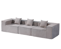 Thumbnail for Compressed Sofa Modern 3 Seater Modular Fabric Sofa