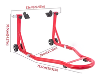 Thumbnail for Motorcycle paddock stand supporting bike rear wheel