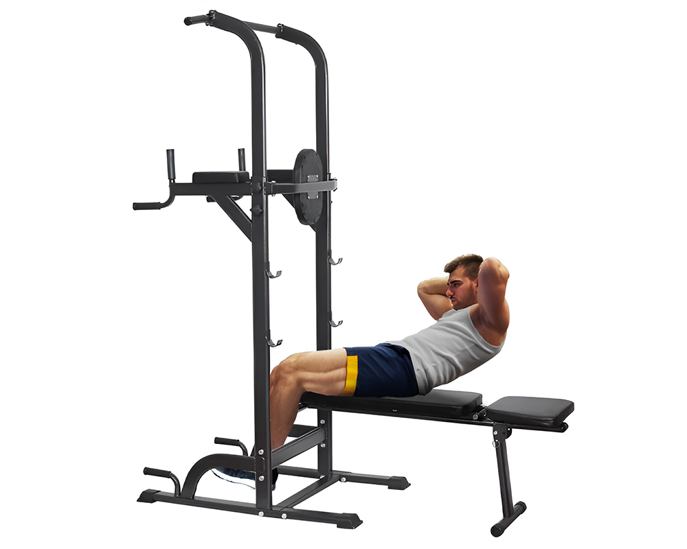Power Tower Dip Station Pull Up Bar for Home Gym