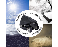 Thumbnail for Cover protecting mower from rain