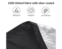 Thumbnail for Folded mower cover with storage bag