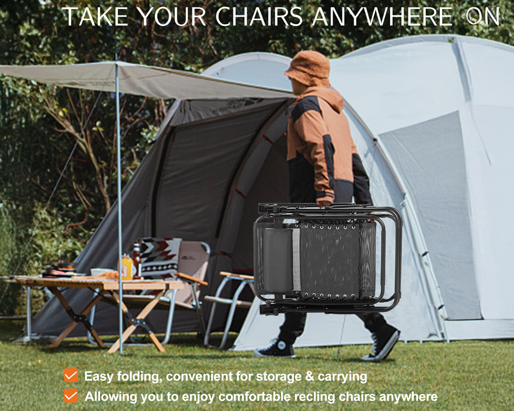 Non-slip rubber feet on chair legs