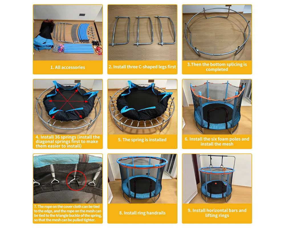 Mini Kids Trampoline 1.2M