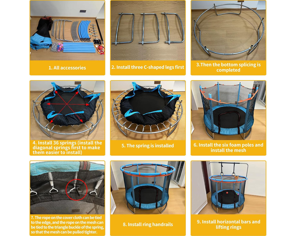 Mini Kids Trampoline 1.2M