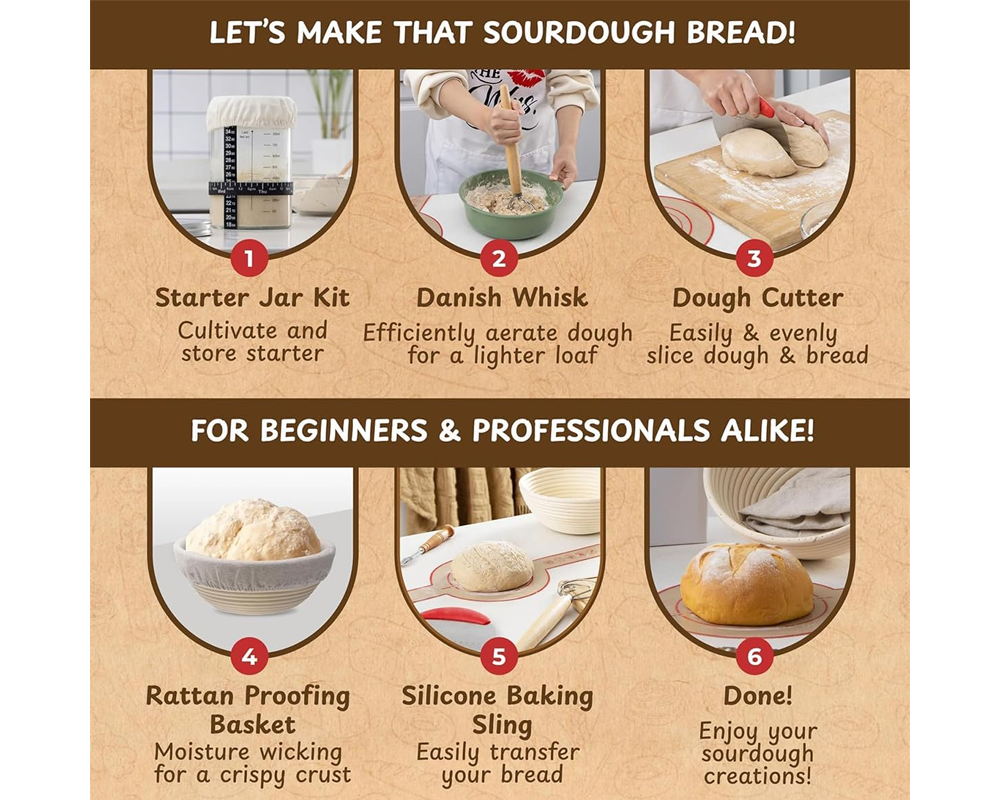 Bread Proofing Basket Set