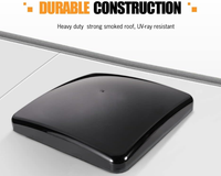 Thumbnail for RV Roof Vent Fan with LED Lights installed on camper roof