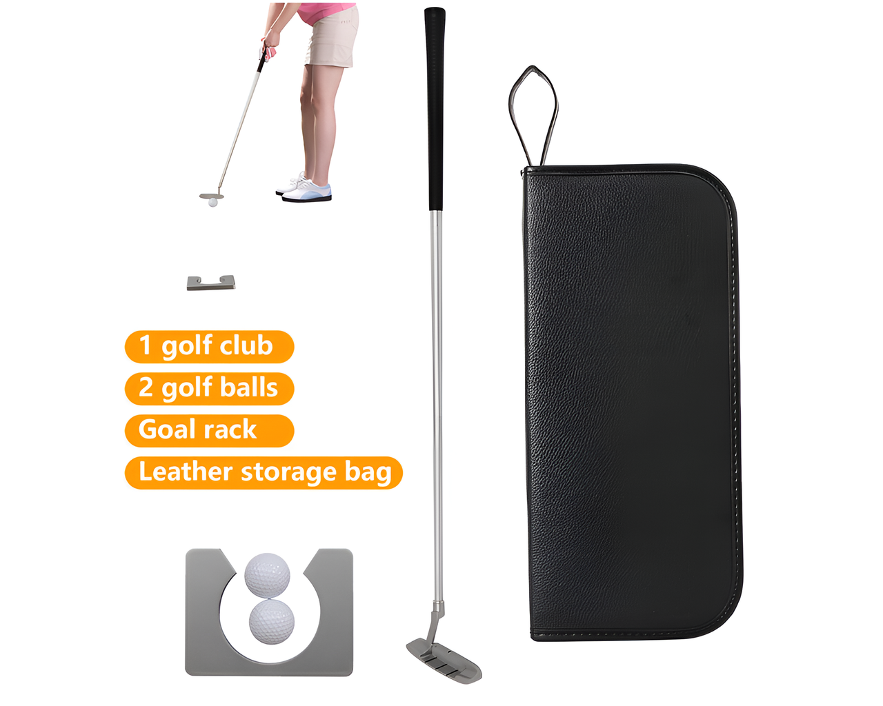 Portable Golf Putter Set