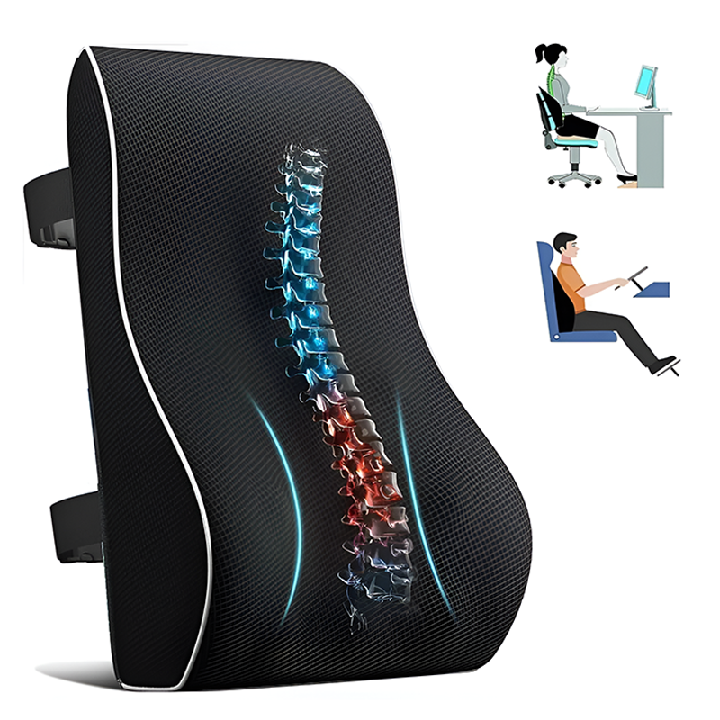 Memory foam cushion on gaming chair
