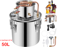 Thumbnail for Alcohol distiller 50L stainless steel boiler front