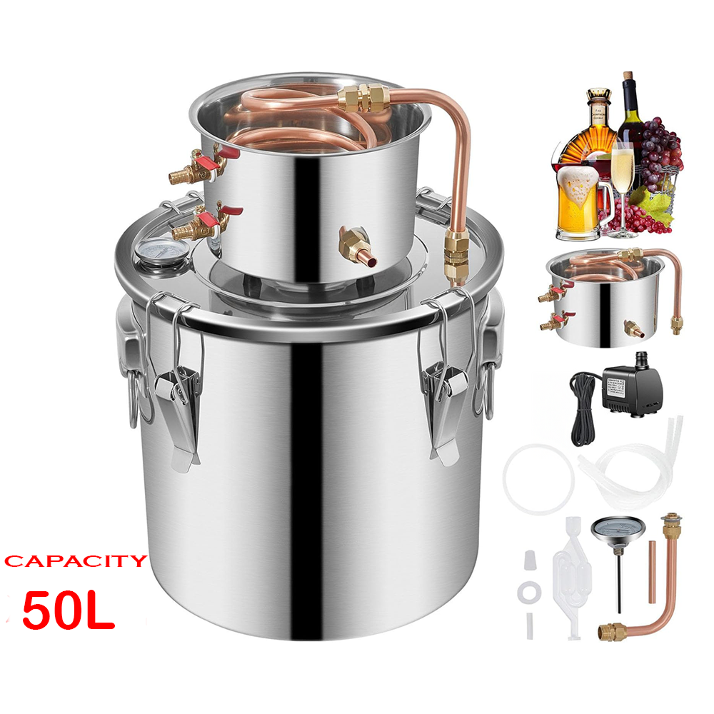 Side angle of alcohol distiller 50L system