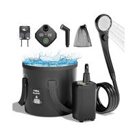 Thumbnail for Portable Camping Shower Kit with Folding Bucket