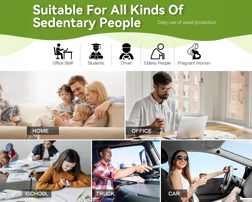 Portable cushion set for car seats