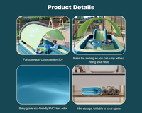 Thumbnail for Family enjoying inflatable pool with slide