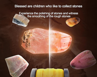 Thumbnail for Close-up of tumbler barrel with stones inside