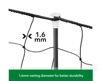 Thumbnail for Fibreglass and iron poles supporting fence