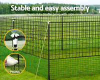 Thumbnail for Electric fence netting corner with hooks