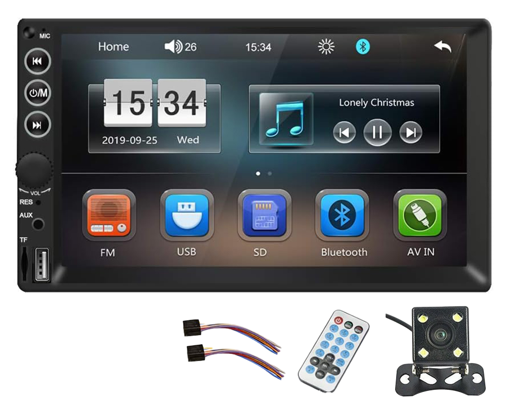 Car stereo with AUX input