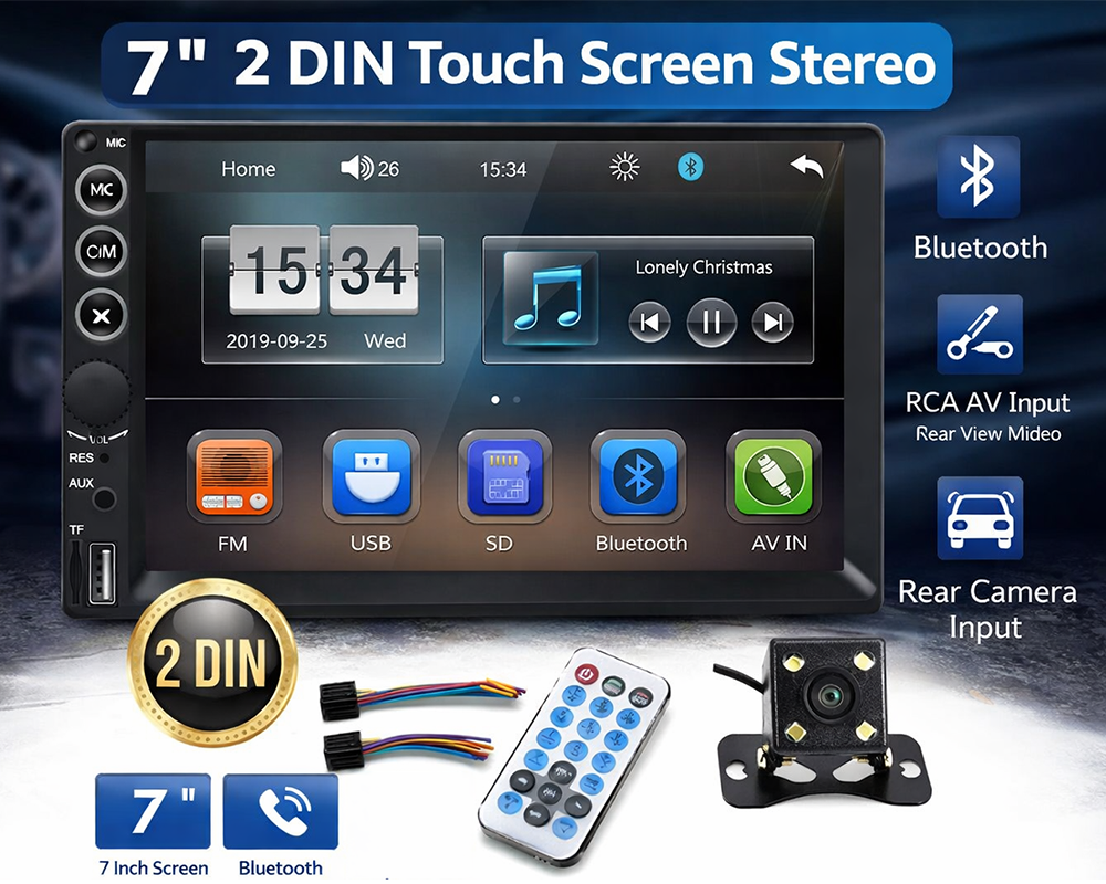 Car stereo with AUX input