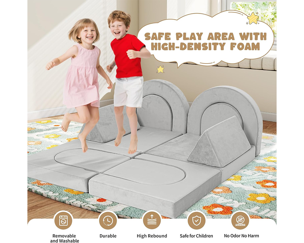 Modular Kids Play Couch Foam Sofa Set 12pcs