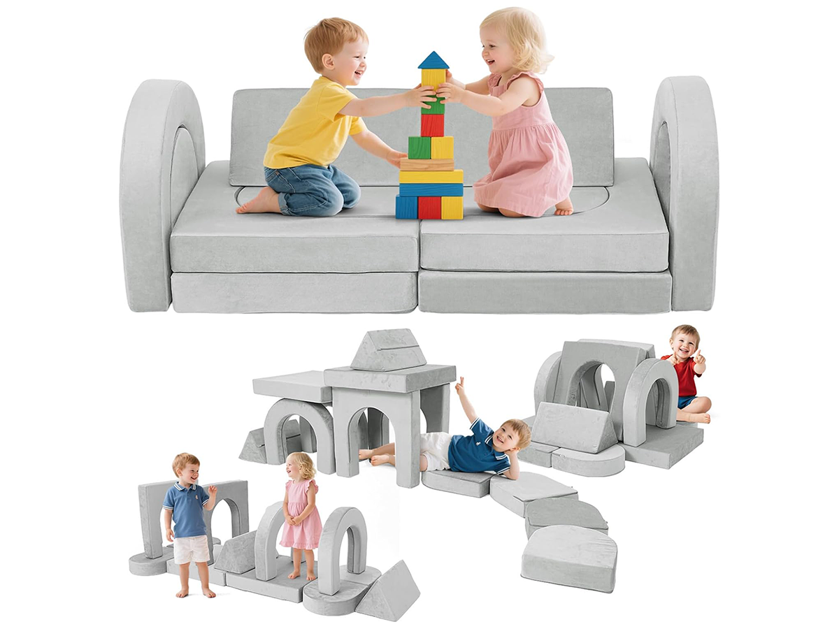 Modular Kids Play Couch Foam Sofa Set 12pcs