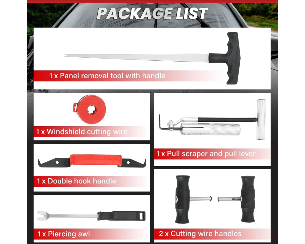 Car Windshield Removal Tool Kit
