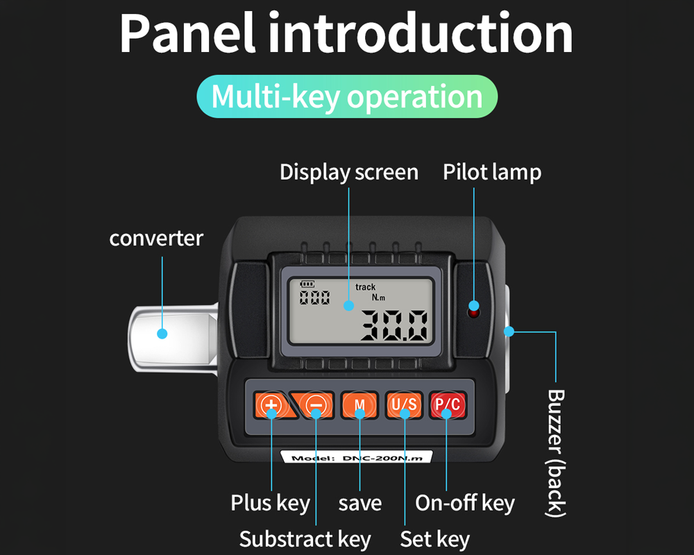 Digital Torque Wrench Adapter Set