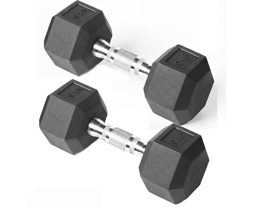 Chrome knurled handles for secure grip