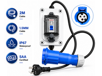 Thumbnail for 2M Caravan Extension Cable Adaptor with 10A IP67 MCB Breaker