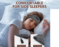 Thumbnail for Bluetooth 5.2 Sleeping Headphones Headband Sports Wireless Earphones Music Sleeping Eye Mask Sleep Earbuds for Side Sleepers Workout Running Cool Unique Gifts