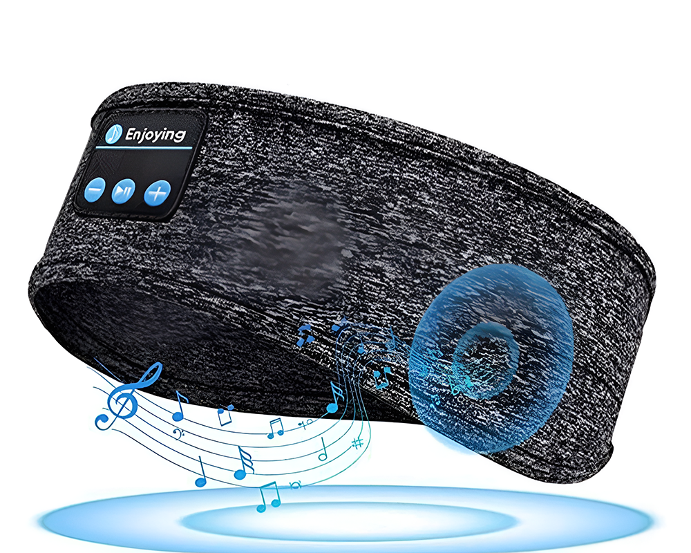 Bluetooth 5.2 Sleeping Headphones Headband Sports Wireless Earphones Music Sleeping Eye Mask Sleep Earbuds for Side Sleepers Workout Running Cool Unique Gifts