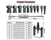 Thumbnail for 12PCS Blind Bearing Slide Hammer Tool Kit