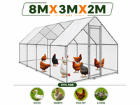 Thumbnail for Outdoor Chicken Coop 8Mx3Mx2M