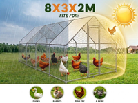 Thumbnail for Outdoor Chicken Coop 8Mx3Mx2M