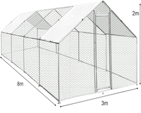 Thumbnail for Outdoor Chicken Coop 8Mx3Mx2M