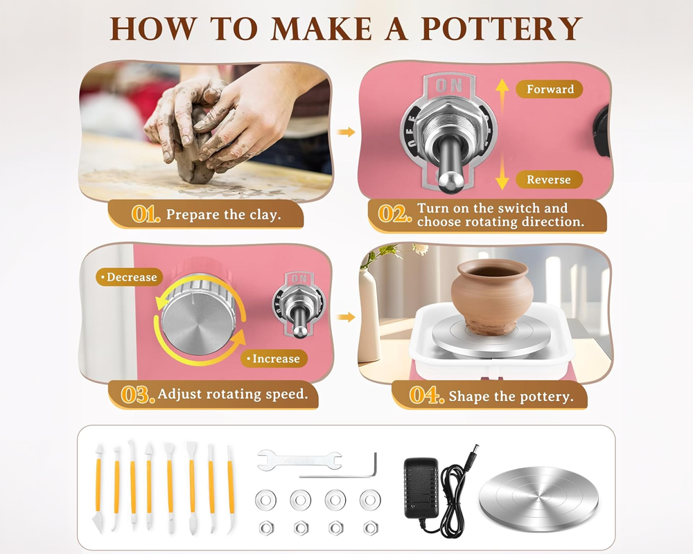 Mini Pottery Wheel Machine