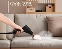Thumbnail for Handheld steam cleaner with an extension tube cleaning a car interior, reaching tight spaces.