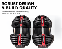 Thumbnail for Adjustable Dumbbells 40Kg 2PCS Set