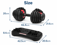Thumbnail for Adjustable Dumbbells 40Kg 2PCS Set