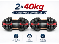 Thumbnail for Adjustable Dumbbells 40Kg 2PCS Set