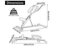 Thumbnail for Adjustable Roman Chair Hyperextension Bench