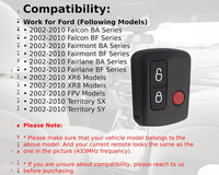Thumbnail for Ford Falcon key fob remote control ready to program