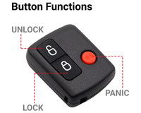 Thumbnail for Back view of Ford Falcon BA BF key fob remote control