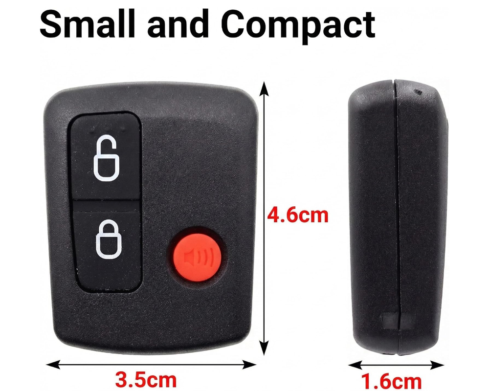Close-up of battery compartment in Ford Falcon remote control