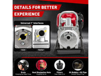 Thumbnail for Petrol Water Pump 1inch Gasoline water Pump