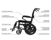 Thumbnail for Folding Wheelchair Mobility Chair