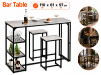 Thumbnail for Bar Table and Bar Stools Set