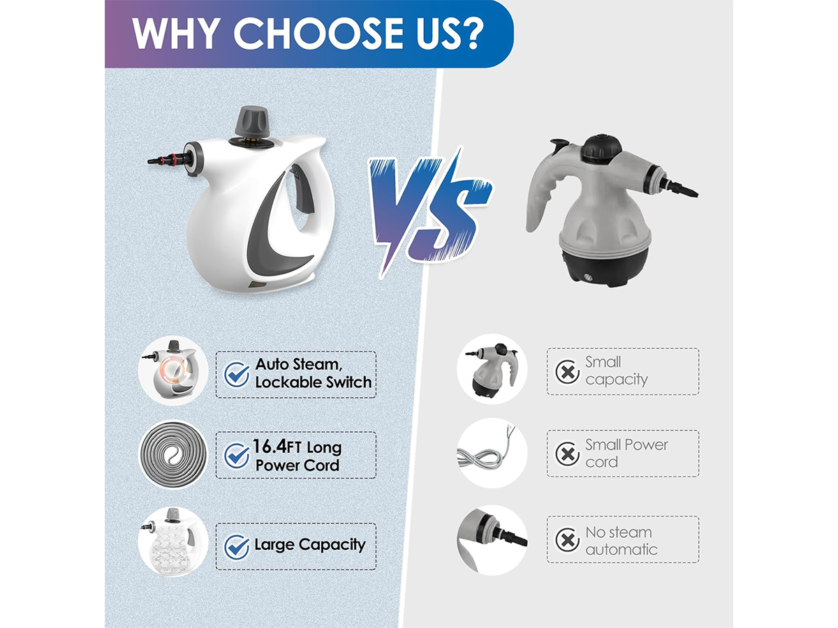 Handheld Steam Cleaner High Temperature Pressurized