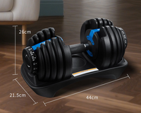 Thumbnail for Adjustable Dumbbells 24Kg Pair