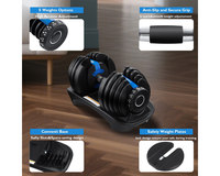 Thumbnail for Adjustable Dumbbells 24Kg Pair