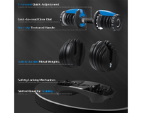 Thumbnail for Adjustable Dumbbells 24Kg Pair
